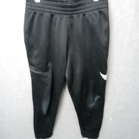 Nike Kids Dri -Fit Therma Basketball Pants Black X - Picture 1 of 8